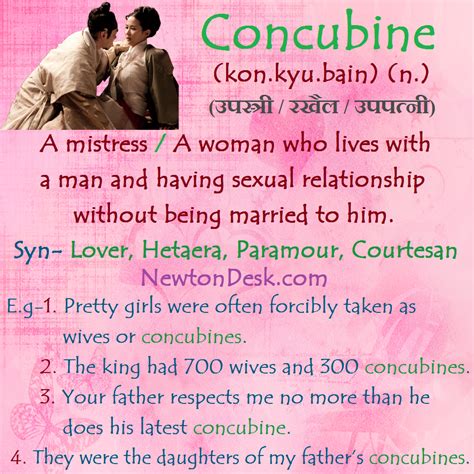 wat is een concubine|Concubine Definition & Meaning